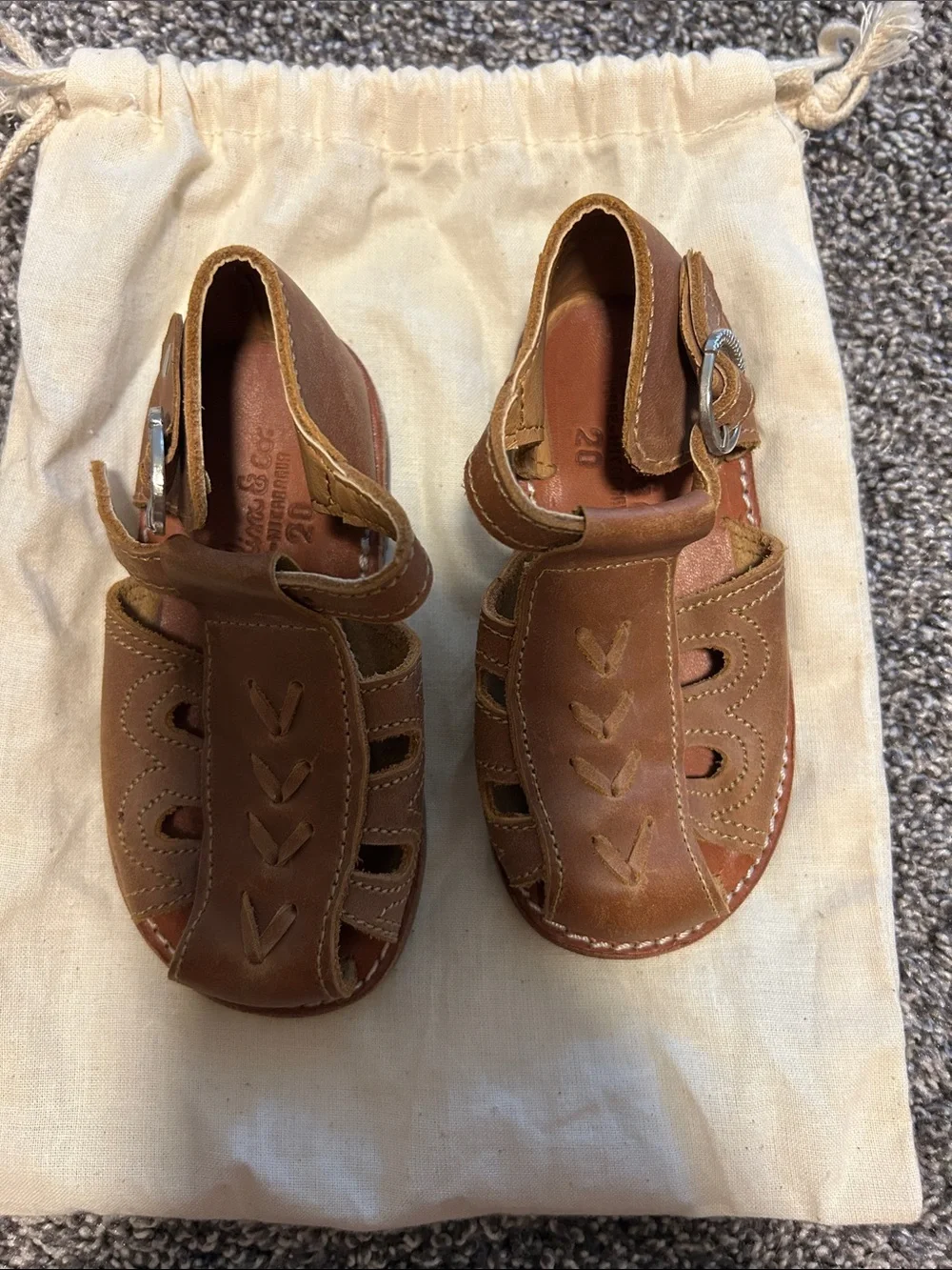 New Adelisa and co brown sandals